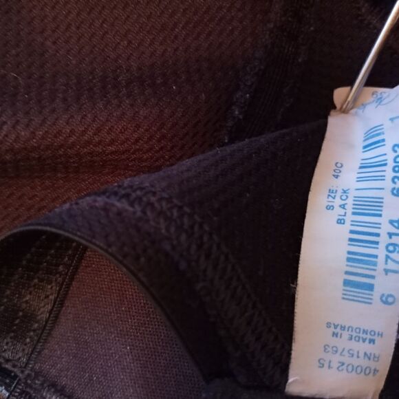 Playtex 40C Not Padded Not Underwire Black Bra - Picture 3 of 11